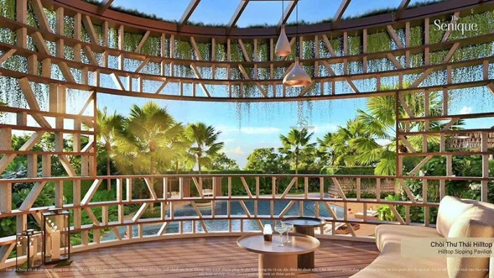 Tiện ích ngoại khu The Senique Premier với bể bơi Resort Valley