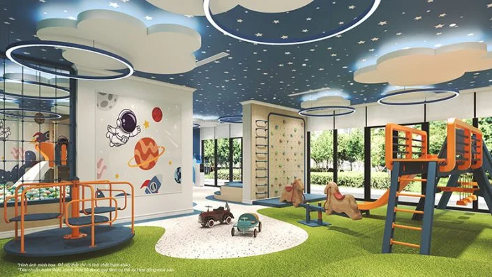 Khu vui chơi trẻ em trong nhà đầy màu sắc tại tòa LD3